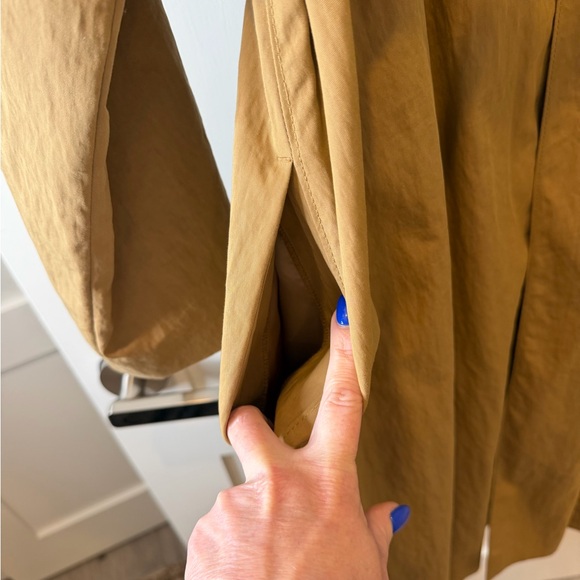 NWT Rebecca Taylor Runway Caped Cotton Trench Coat - Tan/Almond Size M NWOT - Picture 5 of 9